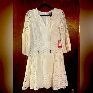 Vince Camuto Boho White Dress NWT